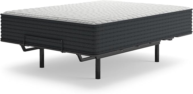 Signature Design by Ashley Hybrid 1200 12" Firm Moisture Wicking Mattress, Charcoal-Infused Gel Memory Foam, Edge Support for Pressure Relief, Temperature Regulating, California King, Fiberglass Free