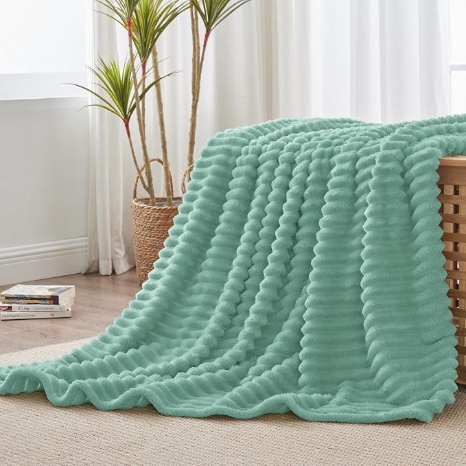 BEDELITE Ribbed Twin Blanket for Couch & Bed, Warm Yet Lightweight, Ribbed - Image 7