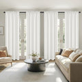 MIULEE 84 Inch Length Natural Blackout Bedroom Curtains Set of 4 | Thermal by MIULEE