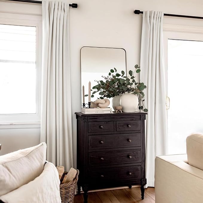 INOVADAY 100% Blackout Linen Curtains - Image 6
