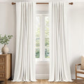 MIULEE 100% Blackout Linen Curtains by MIULEE