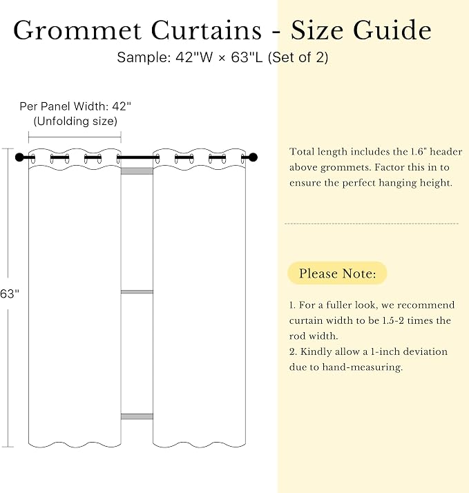NICETOWN Thermal Insulated Grommet Room Darkening Curtains/Draperies/Panels - Image 2