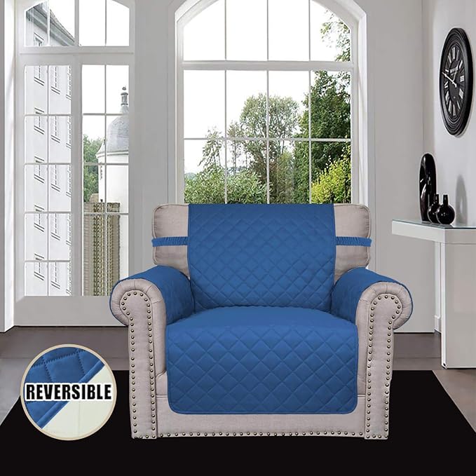 Easy-Going Reversible Couch Cover, Small Chair, Water Resistant Furniture Mat - Image 2