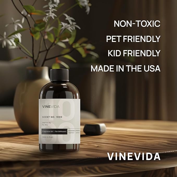 VINEVIDA [32 Fl Oz] Fresh Cut Roses Fragrance Oil for Cold Air Diffusers, Essential Oils for Diffuser Oil Refill & Air Freshener Room Spray