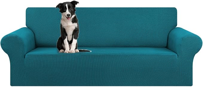 Stretch Oversized Couch Covers for Sofa Slipcover, Peacock Blue | 1-Piece by KEKUOU