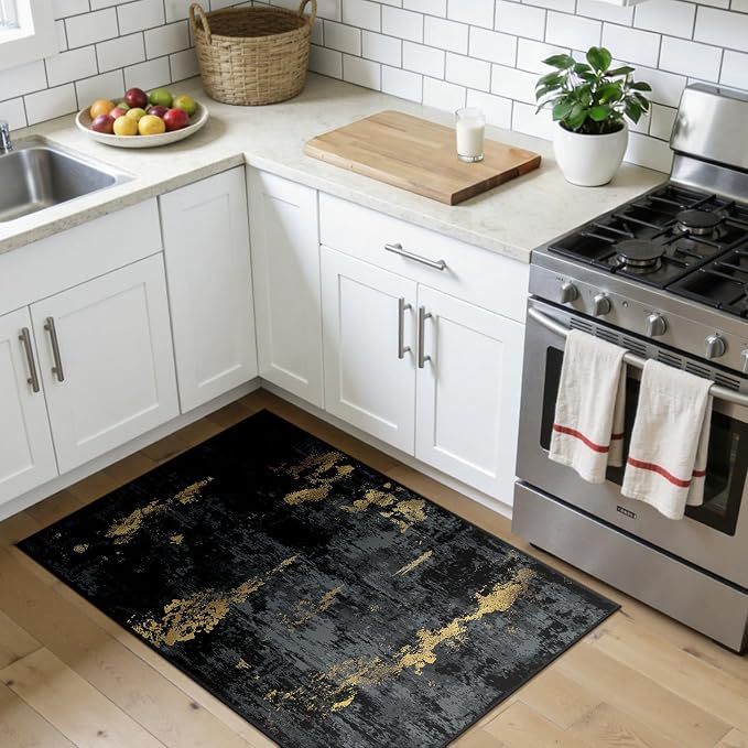 RELEANY Washable 3'x4' Abstract Area Rug by RELEANY