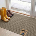 GORILLA GRIP® Ultra Absorbent Front Door Mat Outside Entrance, Traps Dirt and by Unknown