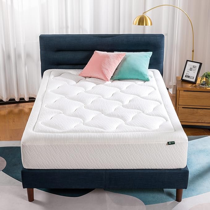 ZINUS 12 Inch Cloud Memory Foam Mattress, King, Fiberglass Free, Pressure Relieving, Mattress in A Box, CertiPUR-US Certified, White