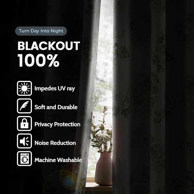 SimpleHome 100% Blackout Curtains - Image 3