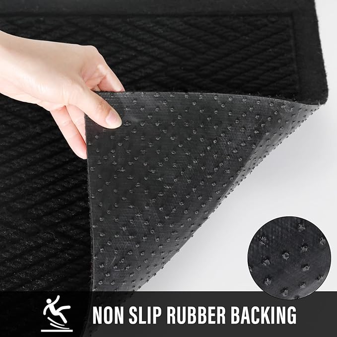 Sturdy Front Door Mat, Absorbent Muddy Dirt Resist Welcome Door Mats Outdoor - Image 4