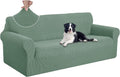 U-NICE HOME Oversized Stretch Couch Cover Slipcover, Cyan | 3 Cushion Sofa by U-NICEHOME