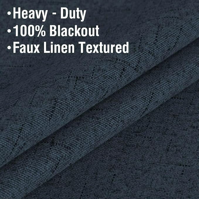 H.VERSAILTEX Primitive Linen Blackout Curtains - Image 5