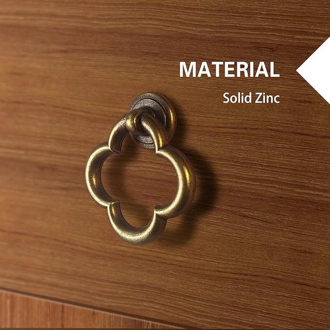 Cupboard Knobs Cabinet Knobs Drawer knobs, Zinc Alloy Gold Knobs for Dresser, Cupboard Knobs for Kitchen, Bathroom (Style E-8)