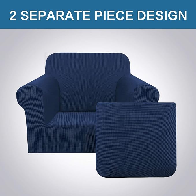 H.VERSAILTEX High Stretch 2-Piece Armchair Cover/Sofa Chair Covers/Slipcover - Image 3