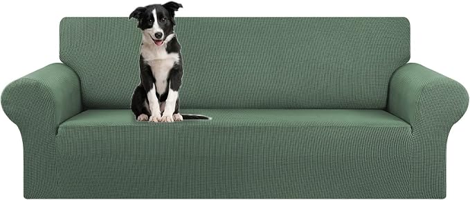 Stretch Oversized Couch Covers for Sofa Slipcover, Soft Jacquard Non-Slip by KEKUOU