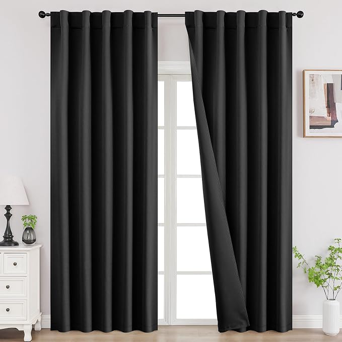 Joydeco 90 Inch Blackout Curtains by JOYDECO