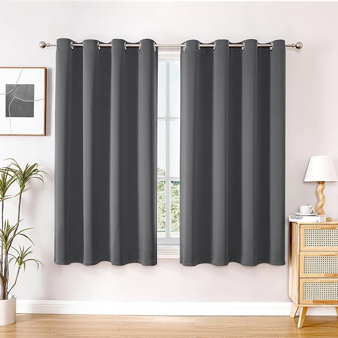 ChrisDowa Blackout Curtains for Bedroom and Living Room 63 Inches Long | 2 by ChrisDowa