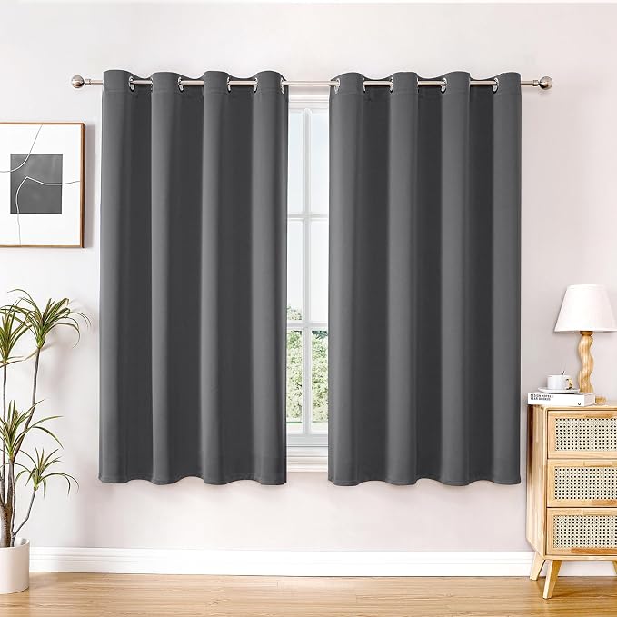ChrisDowa Blackout Curtains for Bedroom and Living Room 54 Inches Long | 2 by ChrisDowa