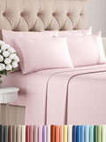 Full 6 Piece Sheet Set - Comfy Breathable & Cooling - Ultra Soft Hotel Luxury Bedding Set w/ 8-16 Inch Deep Pockets - 1 Flat & 1 Fitted Sheet & 4 Pillowcases - Wrinkle Free & Easy Care - Lavender Pink