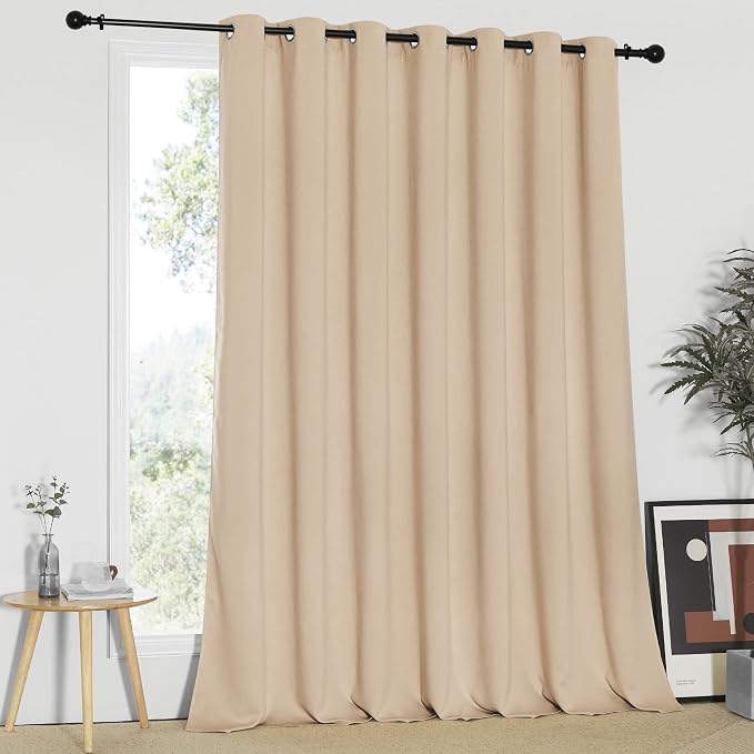NICETOWN Sliding Door Room Divider Curtain, Privacy Thermal Window Treatment by NICETOWN