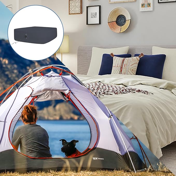 Bedecor Air Bed Sheets for Mattress Cover Removable Bed and Elastic Band Super Soft and Breathable & Deep up to 21" Black Twin