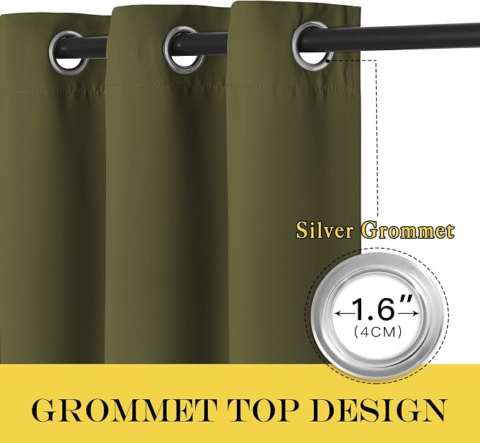 NICETOWN Blackout Curtains 120 inch Length - Image 6