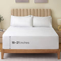 LuxClub 4 PC King Size Sheet Set Bed Sheets Deep Pockets Wrinkle Free Cooling Bed Sheets Machine Washable Hotel Bedding Silky Soft - White King
