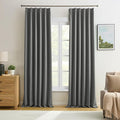 100 Inch Pinch Pleat Curtains & Drapes 2 Panels Set, Privacy Darkening Sound by KEQIAOSUOCAI