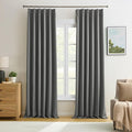 Custom Pleat Block Out Bedroom Curtains & Drapes 92 Inches Long, Thermal by KEQIAOSUOCAI