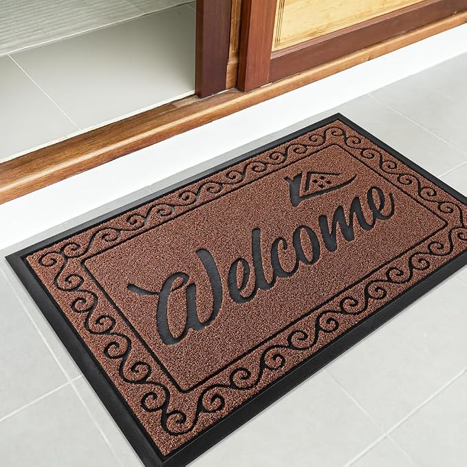 Yimobra Welcome Mat Outdoor Indoor, Waterproof Heavy Duty Front Door Mat - Image 6