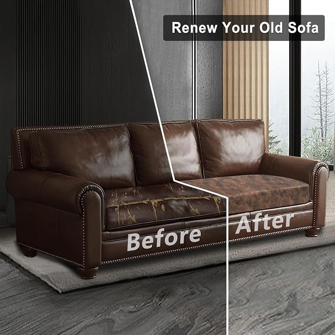 ANARACHON Leather Look Couch Cushion Covers Sofa Seat Slipcovers Sets Couches - Image 7
