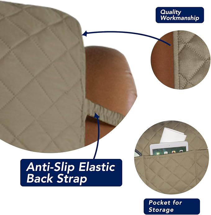 PureFit Reversible Recliner Chair Covers Couch Covers - Image 3