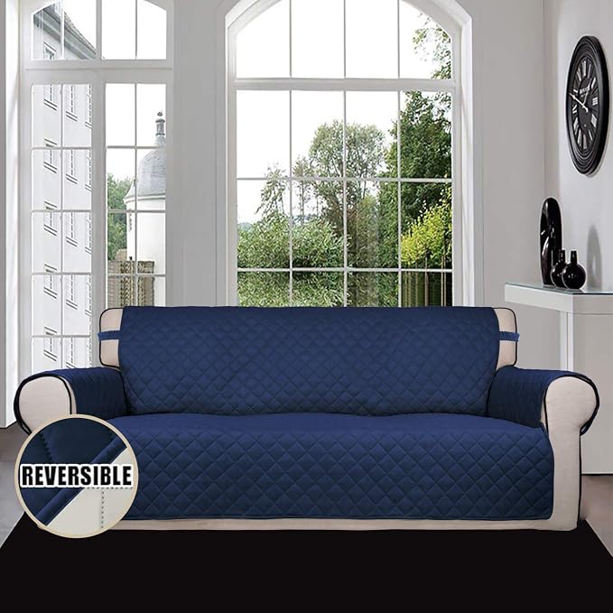 Easy-Going Reversible Couch Cover, 3 Cushion Sofa, Water Resistant Furniture Mat - Image 2