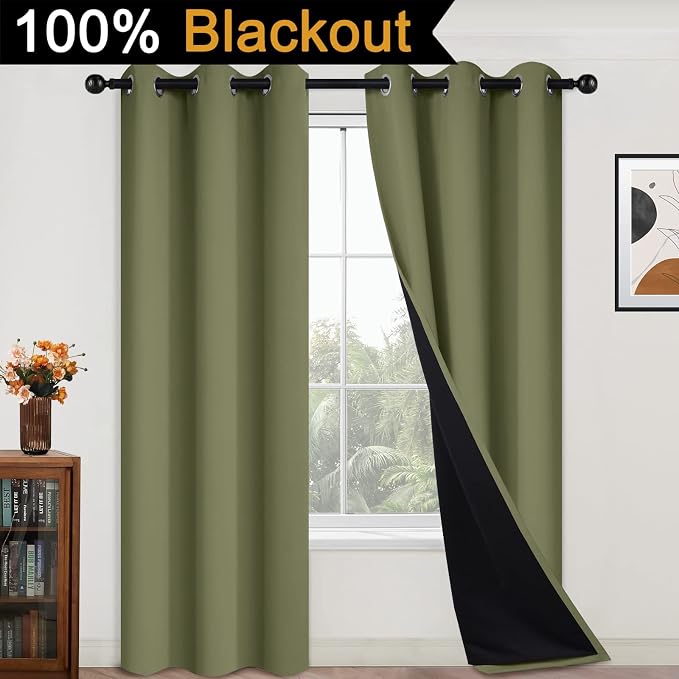 Yakamok Sage Blackout Curtains 84 Inches Long - Image 2