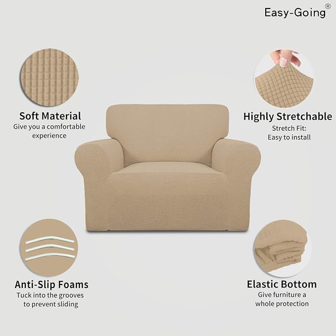 Easy-Going Stretch Oversized Chair Slipcover - Image 3