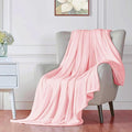 Walensee Fleece Blanket Plush Throw Fuzzy Lightweight (Queen Size 90x90 Pink) Super Soft Microfiber Flannel Blankets for Couch, Bed, Sofa Ultra Luxurious Warm and Cozy for All Seasons