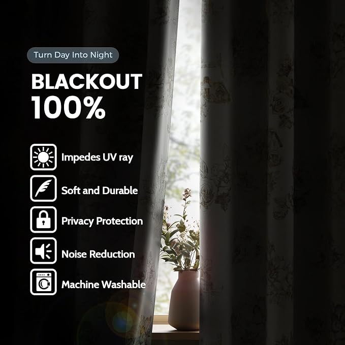 SimpleHome 100% Blackout Curtains - Image 3