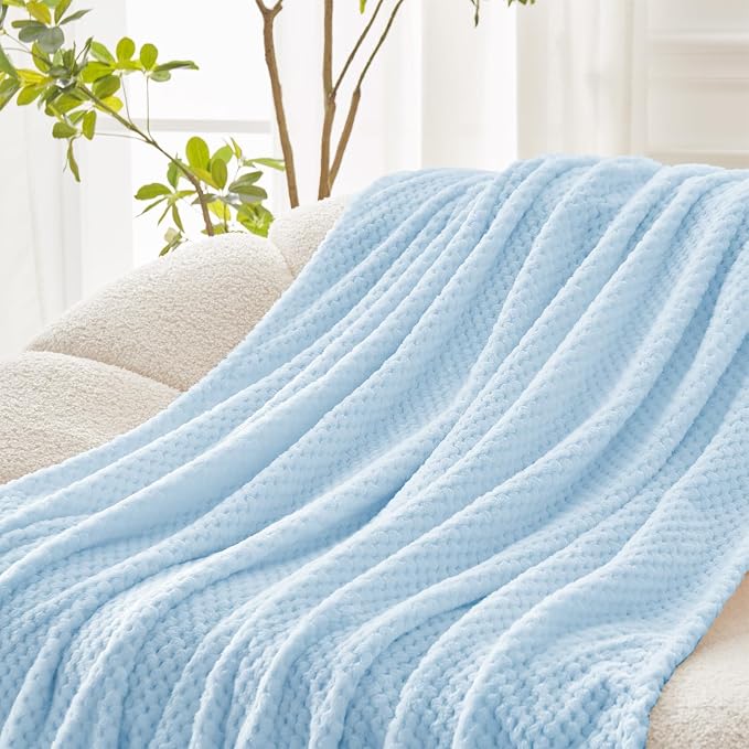 Exclusivo Mezcla Large Waffle Fleece Throw Blanket - Image 6