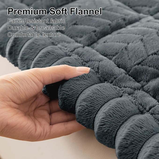 Smiry Couch Cover for Dogs, Non Slip Fuzzy Pet Sofa Arm Covers Washable | Sofa - Image 5