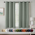 MIULEE Blackout Curtains for Bedroom 2 Panels 40 x 63 Inch Long Light Green | by MIULEE