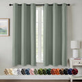 MIULEE Blackout Curtains for Bedroom 2 Panels 40 x 54 Inch Long Light Green | by MIULEE