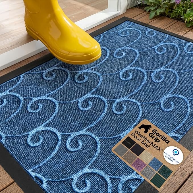 GORILLA GRIP 100% Waterproof All-Season WeatherMAX Doormat, US Designed Natural by Unknown