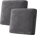 H.VERSAILTEX Velvet Stretch Couch Cushion Cover Plush Cushion Slipcover by HVERSAILTEX