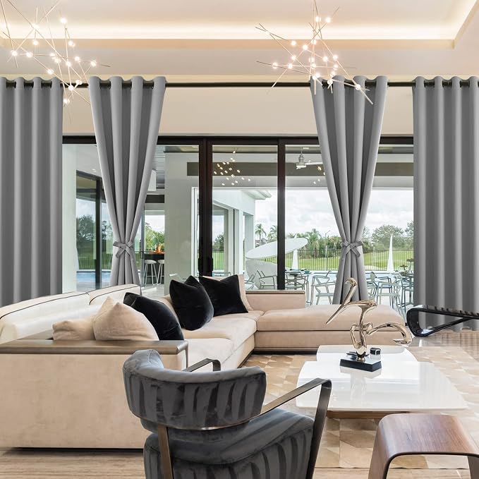 Blackout Curtains for Bedroom, 52 x 30 Inch, 2 Panels | Thermal Insulated & - Image 8