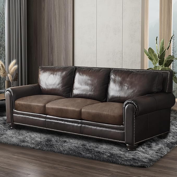 ANARACHON Leather Look Couch Cushion Covers Sofa Seat Slipcovers Sets Couches - Image 8
