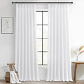Cute White Sheer Curtains 96 Inches Long by PleatedDrapes