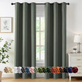 MIULEE Blackout Curtains for Bedroom 2 Panel 40 x 72 Inch Long Dark Mallard | by MIULEE