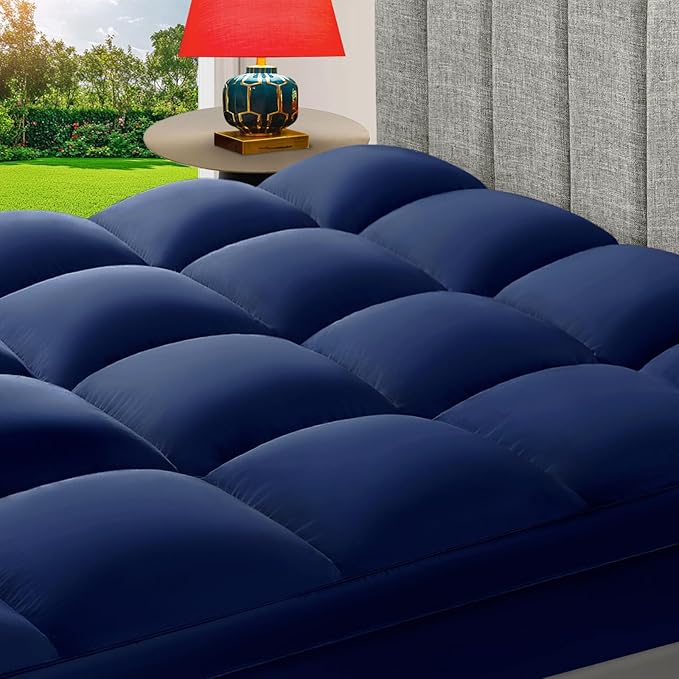 CHOKIT Full Mattress Topper, Extra Thick Pillow Top Mattress Pad for Back Pain Relief, Cooling Bed Topper Mattress Cover with 8-21 Inch Deep Pocket