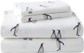 Eddie Bauer - Queen Sheets, Cotton Flannel Bedding Set, Brushed For Extra Softness, Cozy Home Decor (Rookeries, Queen)