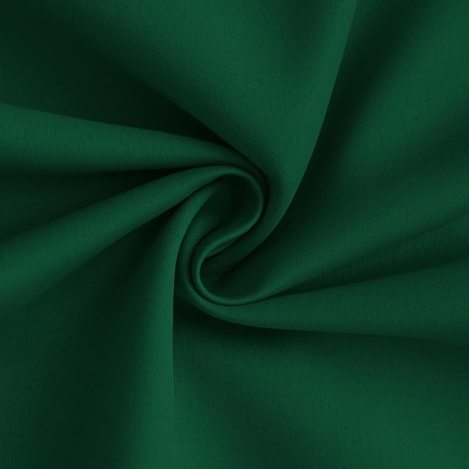 Yakamok Dark Green 100% Blackout Curtains 84 Inches Long 50" Wide 2 Panels | - Image 3